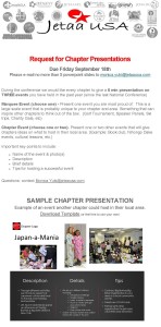 JETAA NatCon Chapter Event Presentation due 9_18